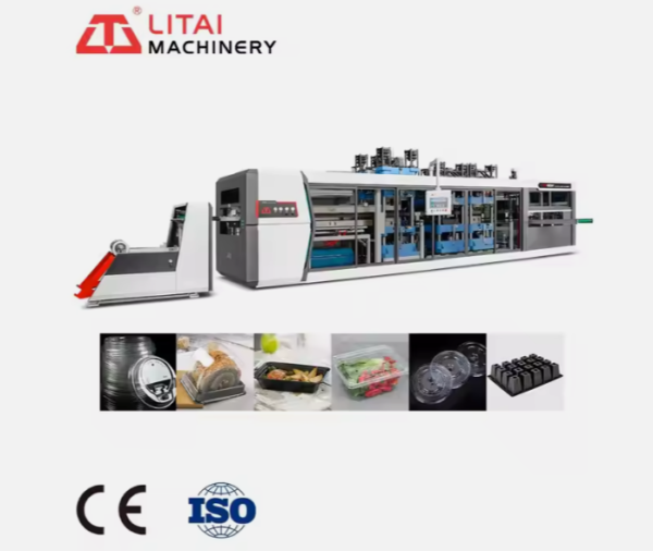 Fully Automatic Servo Motor Drive Disposable Take Away Food Container Boxes Making Machine Production Line