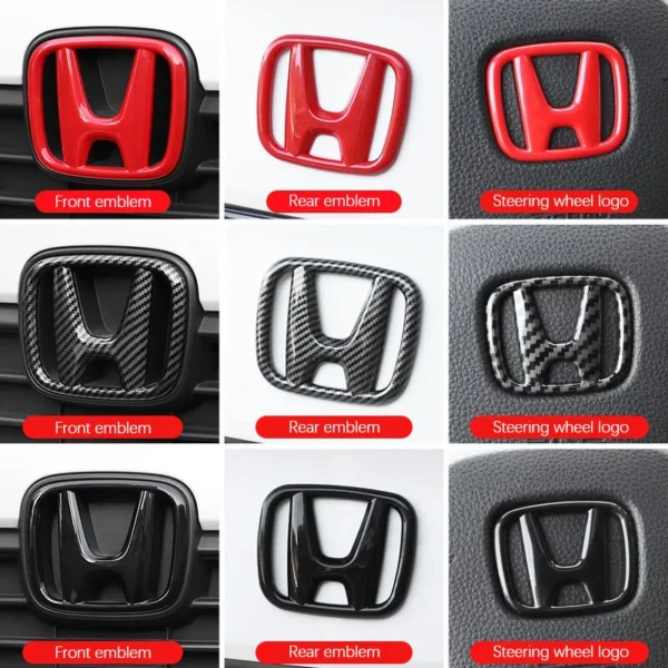 Car Badge Stickers Front Grille Trunk Steering Wheel Logo - Image 6