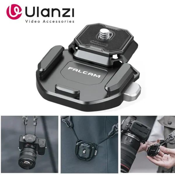 Falcam F38 V2 العالمي حزام الكتف الإفراج السريع لوحة Arca السويسرية لكاميرا DSLR ترايبود المنزلق محول تركيب مشبك كاميرا