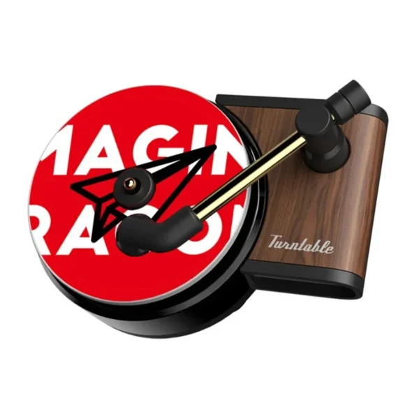 ⁦1PC Car Air Freshener Record Player Turntable Car Perfume Clip Vinyl Phonograph Air Vent Outlet Aromatherapy Clip Diffuser⁩ - الصورة ⁦4⁩