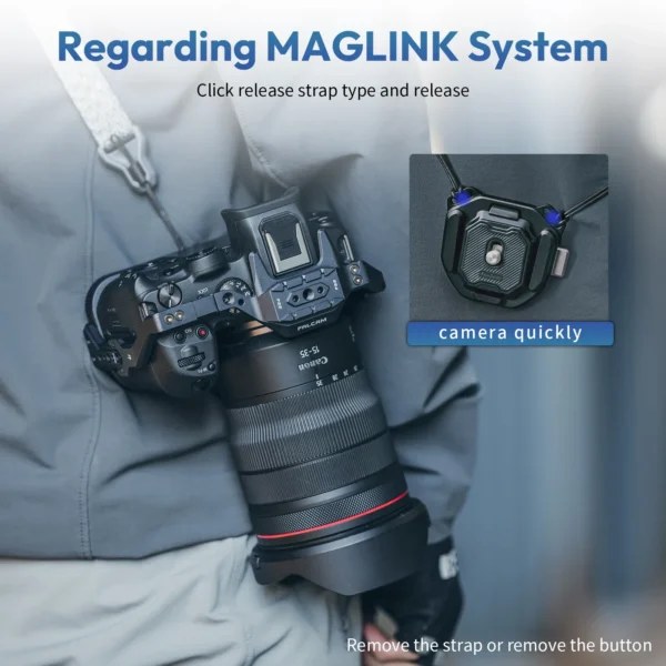 ⁦Falcam F38 V2 العالمي حزام الكتف الإفراج السريع لوحة Arca السويسرية لكاميرا DSLR ترايبود المنزلق محول تركيب مشبك كاميرا⁩ - الصورة ⁦2⁩