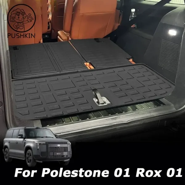 ⁦ل BAIC JISHI polestone 01 ROX 01 2024 2025 TPE الحصير الأوساخ مقاومة القدم السجاد غطاء الأرضية اكسسوارات السيارات الداخلية⁩ - الصورة ⁦2⁩