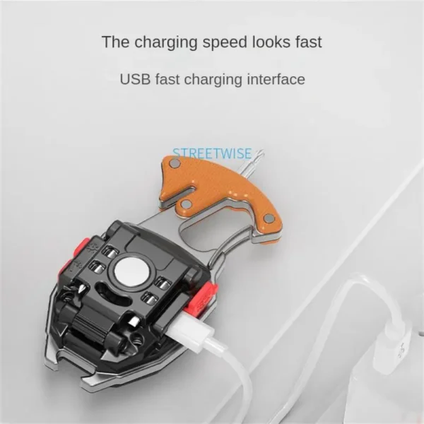 Mini LED Flashlight Work Light Pocket light Outdoor Camping Lantern Emergency Wrench Hammer Lamp