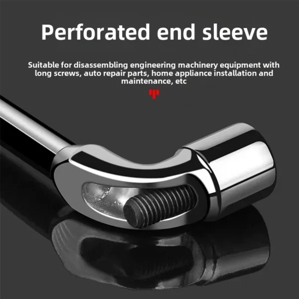 ⁦L-Shaped Socket Wrench 7-Shaped Socket Wrench Double-Head Elbow Perforated Wrench Repair Wrench 6/7/8/9/10/11mm⁩ - الصورة ⁦2⁩