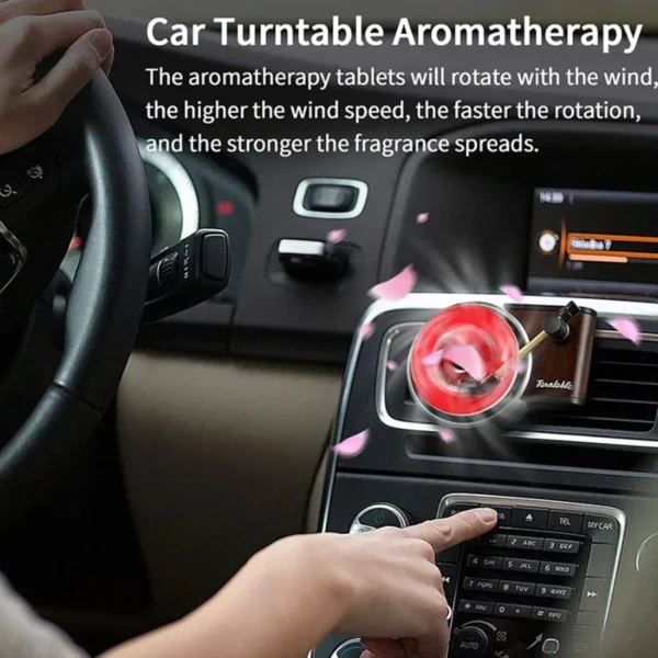 1PC Car Air Freshener Record Player Turntable Car Perfume Clip Vinyl Phonograph Air Vent Outlet Aromatherapy Clip Diffuser