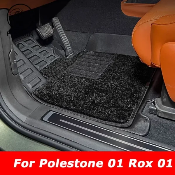 ل BAIC JISHI polestone 01 ROX 01 2024 2025 TPE الحصير الأوساخ مقاومة القدم السجاد غطاء الأرضية اكسسوارات السيارات الداخلية