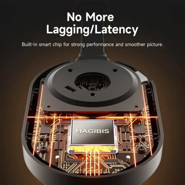 ⁦Hagibis لاسلكي HDMI متوافق مع جهاز دونجل للعرض 4K @ 60 هرتز موسع لاسلكي لأجهزة الكمبيوتر المحمول والكمبيوتر الذكي HDTV العارض IOS⁩ - الصورة ⁦6⁩