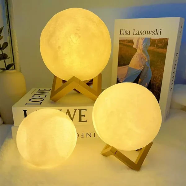 كتاب ضوء LED ضوء القمر ضوء المجرة، ضوء القمر الليل، فتاة، صبي، هدية عيد ميلاد الطفل، إضاءة داخلية لتزيين غرفة النوم - Image 3