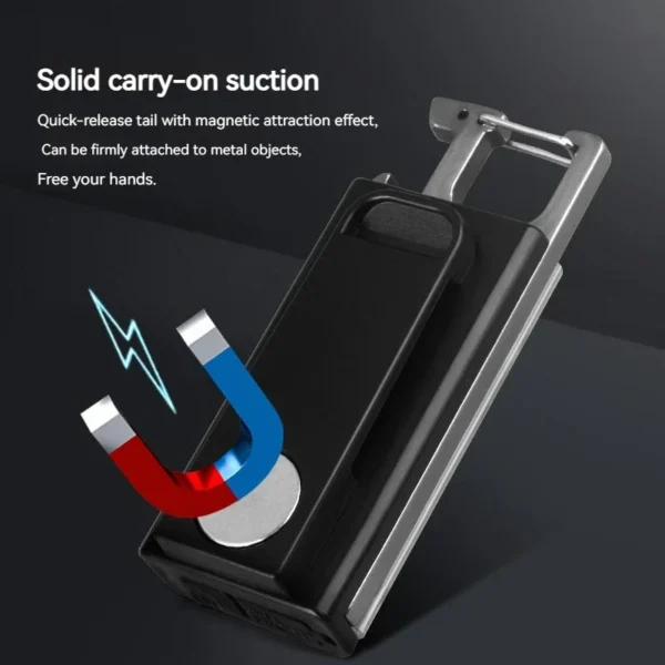 ⁦Mini LED Keychain Flashlight Portable Work Torch Outdoor Waterproof Strong Light Multifunction Bottle Opener Lantern With Magnet⁩ - الصورة ⁦6⁩