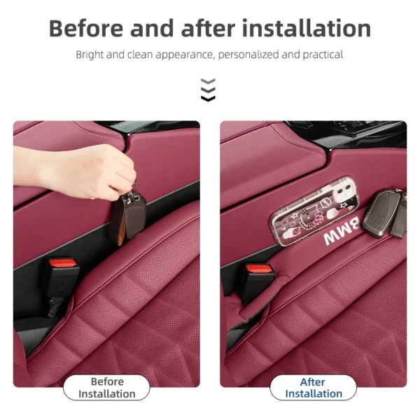 ⁦Car Seat Gap Plug Strip Side Seam Car Gap Filler Auto Styling Accessory For BMW G30 G20 G11 G32 G60 E46 E90 E60 E70 E87 F30 F10⁩ - الصورة ⁦5⁩