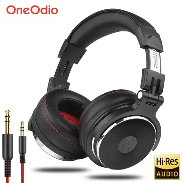 Oneodio سماعات رأس سلكية احترافية Studio Pro 10/30/50 DJ مع ميكروفون فوق الأذن HiFi سماعة مراقبة عالية الدقة