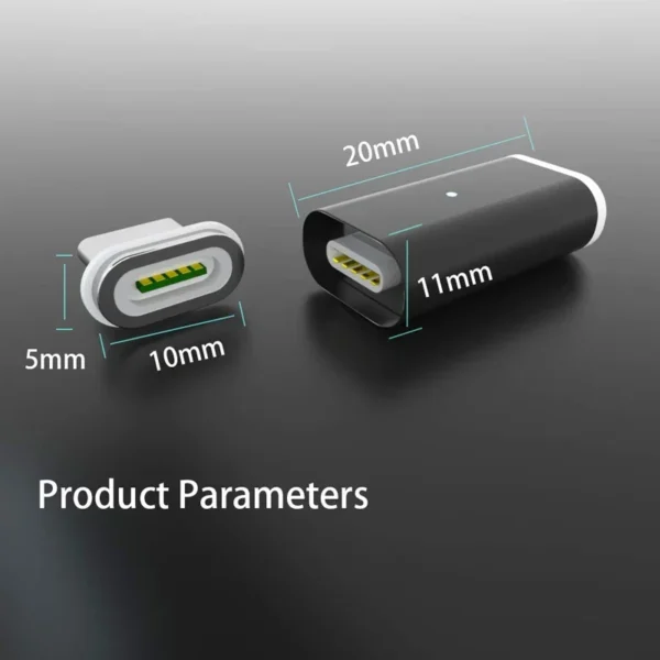 Magnetic Adapter For Samsung Galaxy S24 Ultra Oppo K12x Nokia 220 4G Motorola Edge (2024) Sharp Aquos sense7 itel P55 Charger - Image 5