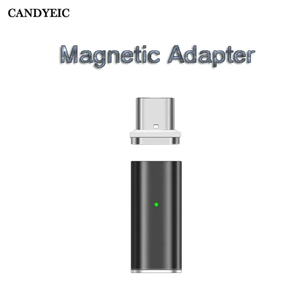Type-C Magnetic Adapter for Redmi K70 Ultra Sony Xperia 1 VI Google Pixel 8 Pro Lenovo Tab M11 Motorola Edge 50 Ultra Cable