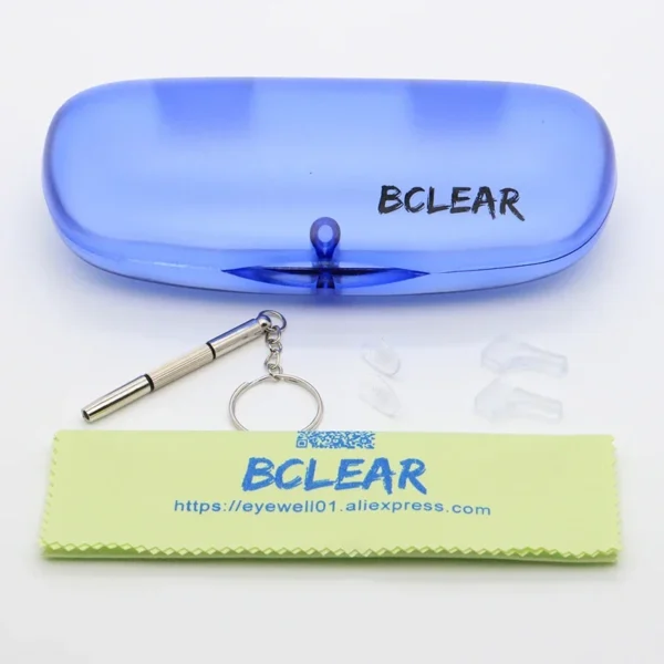 BCLEAR-إطارات نظارات طبية للنساء ، بصريات ، بإطار ذهبي مخرم ، مع زهرة - Image 6