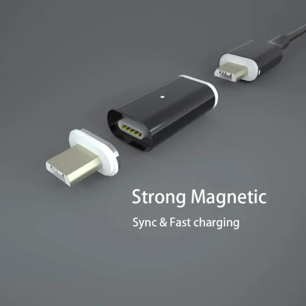 Magnetic Adapter For Samsung Galaxy S24 Ultra Oppo K12x Nokia 220 4G Motorola Edge (2024) Sharp Aquos sense7 itel P55 Charger - Image 3