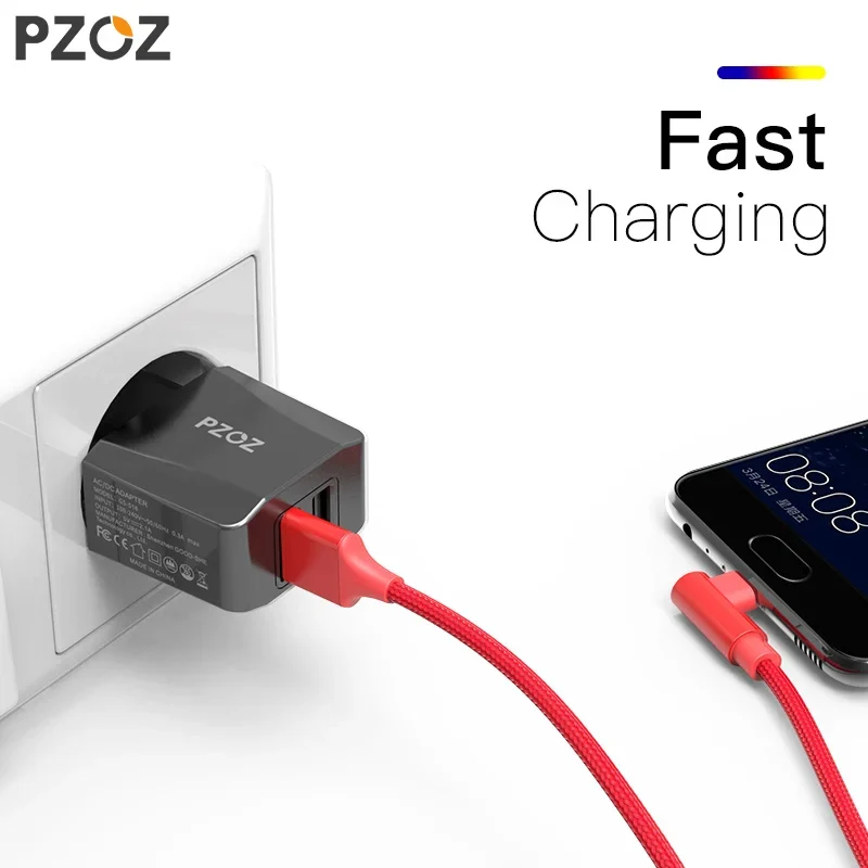 PZOZ Usb Charger Travel EU Plug 2a Fast Charging Adapter portable Dual Wall charger Mobile Phone cable For iphone Samsung xiaomi - الصورة 2