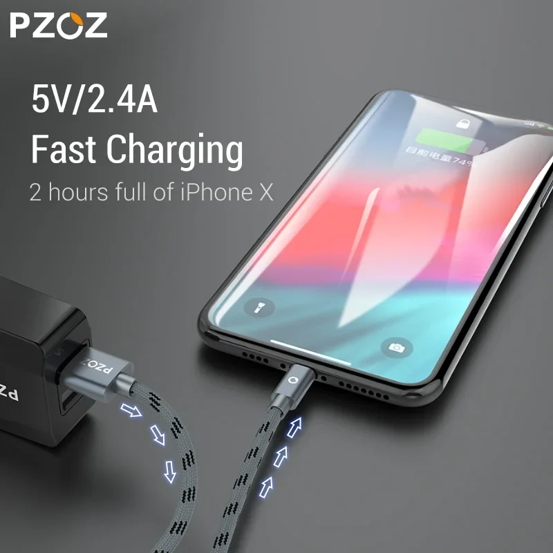 PZOZ Usb Cable For iphone cable 14 13 12 11 pro max Xs Xr X SE 8 7 6s plus ipad air mini fast charging cable For iphone charger - Image 2
