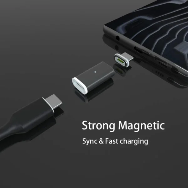 Micro USB C Magnetic Adapter for Samsung Galaxy M55 S23 Xiaomi Redmi Turbo 3 Realme 13 Pro Google Pixel 8a Magnetic Charger - Image 4