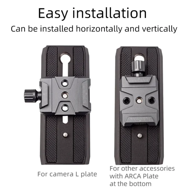 XILETU QR40S ARCA Style Ronin SC Quick Release Clamp for DJI Ronin S / Ronin SC and ZHIYUN Crane Series / Weebill S Gimbals 2506 - Image 4