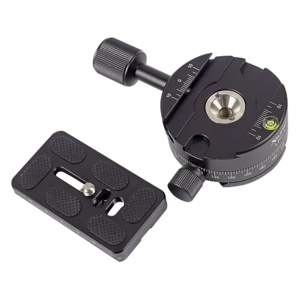 ⁦XILETU LPC1 360 Degree Panoramic Platform Tripod Head Mounting Adapter Clamp For Arca Swiss Digital Camera With 1/4"-3/8" Screw⁩ - الصورة ⁦2⁩