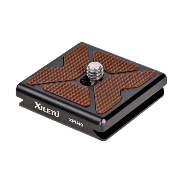 ⁦XILETU XPU40 Universal Quick Release Plate w 1/4″ General Screw ARCA SWISS Standard For Tripod Ball Head Cameras DSLRS SLRS⁩ - الصورة ⁦2⁩