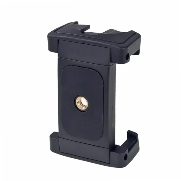 XILETU XJ-12 Mobile Tripod Mount Clipperwith Cold Shoe Mount for Boya Rode VideoMicro Microphone 1/4'' Tripod Clamp for iPhone X - Image 4