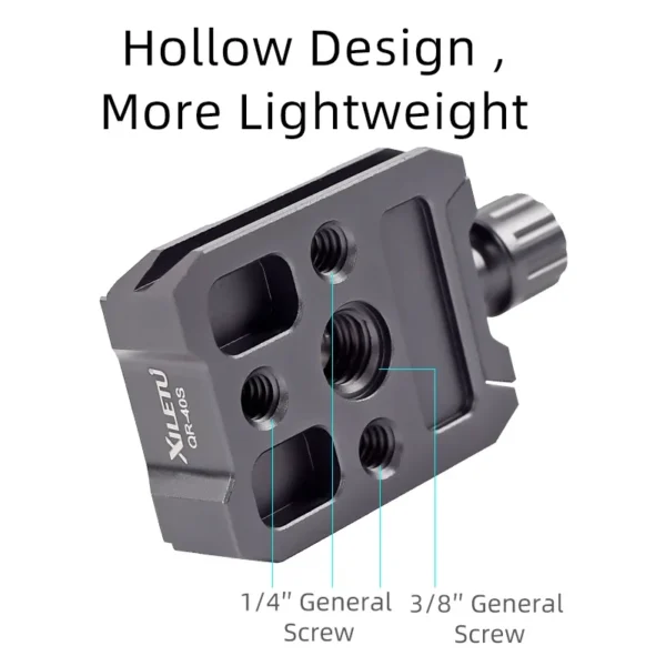 XILETU QR40S ARCA Style Ronin SC Quick Release Clamp for DJI Ronin S / Ronin SC and ZHIYUN Crane Series / Weebill S Gimbals 2506 - Image 2