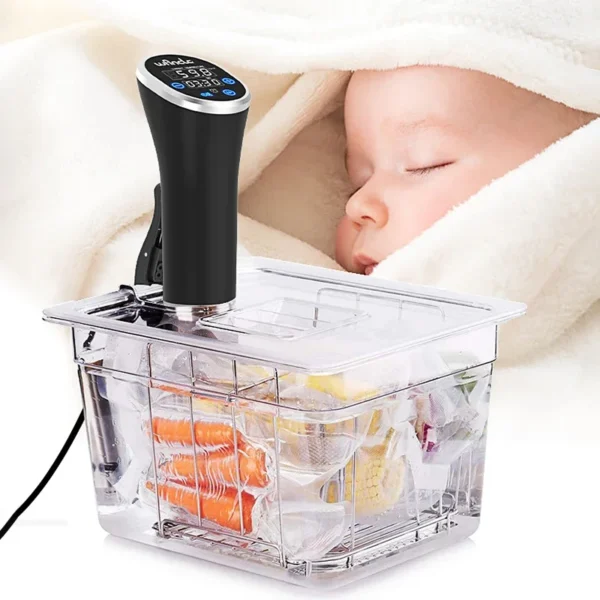 Wancle 1100 واط Sous Vide طباخ LCD تعمل باللمس الغمر المروج الطبخ الدقيق IPX7 طباخ مفرغ مقاوم للماء مع شاشة ديجيتال - Image 6