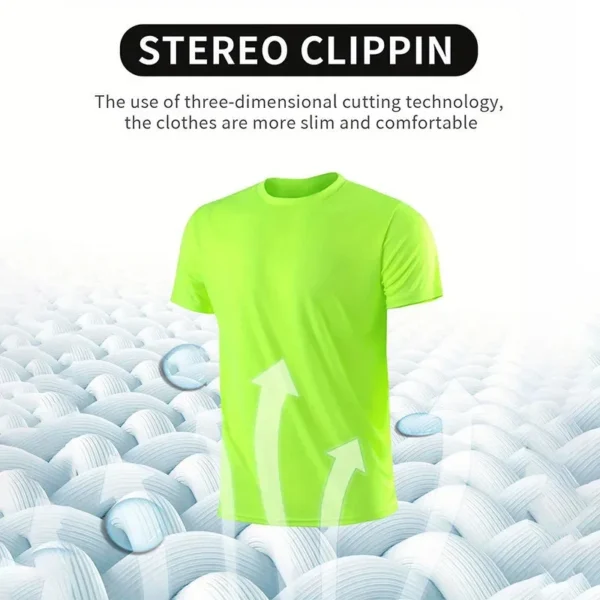 ⁦Vintage Americana Men's T-Shirts Clothing Casual Crew Neck Short Sleeve Top Outdoor Simple Daily Menswear Breathable Sports Tee⁩ - الصورة ⁦4⁩