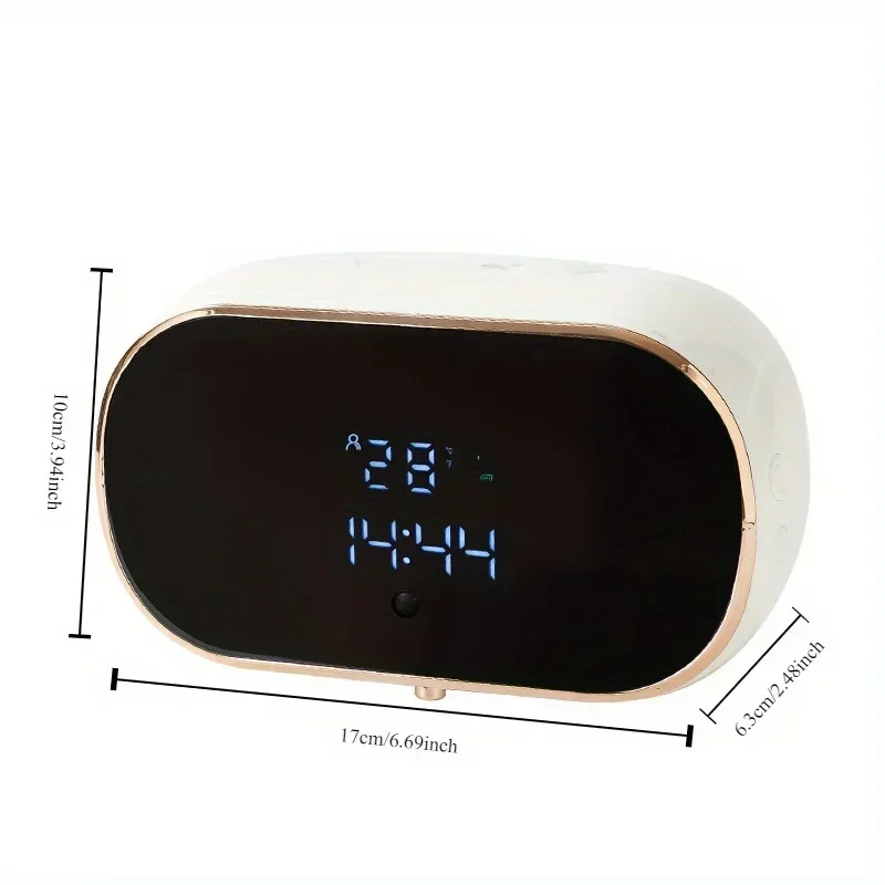 موزع صابون ذكي مثبت على الحائط مع فقاعات أشعة تحت الحمراء غير متصلة مناسبة لغسل اليد الذكية للحمام - الصورة 5