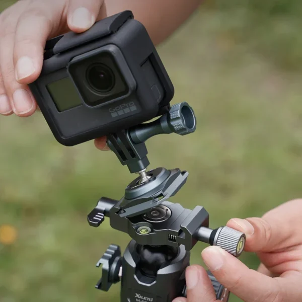 ⁦XILETU Sports Camera Quick Release Plate for DJI Action3/4 GoPro Insta360 Accessories Arca Tripod Head Magnetic Phone Holder⁩ - الصورة ⁦6⁩