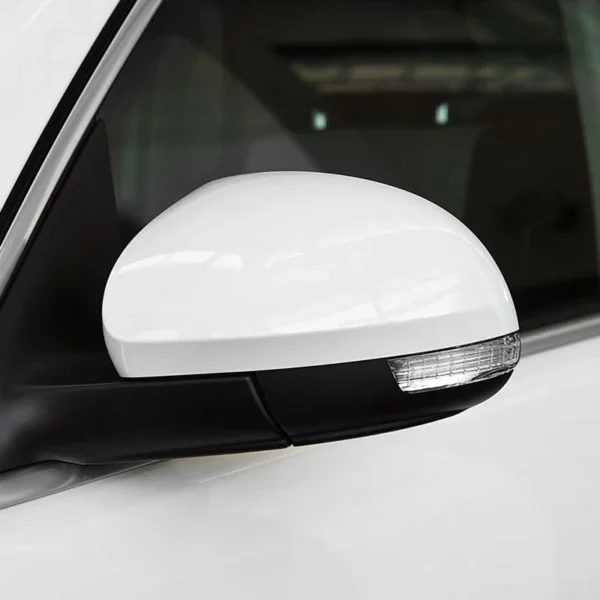 Side Wing Rearview Mirror Cover Cap for VW Tiguan 2010 2011 2012 2013 2014 2015 2016 Glossy Black/White 5N0 857 537 5N0 857 538 - Image 6