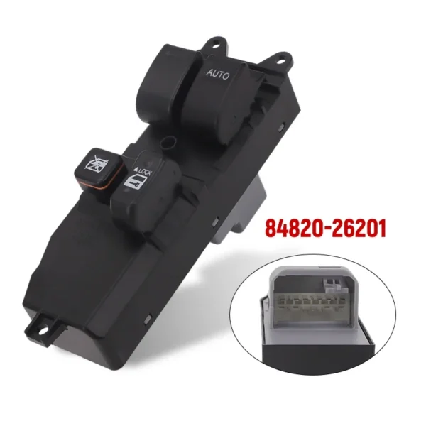 RHD Power Window Master Switch Glass Regulator for Toyota Hiace 2006 2007 2008 2009 2010 2011 2012 2013 Front Right 84820-26201 - Image 5