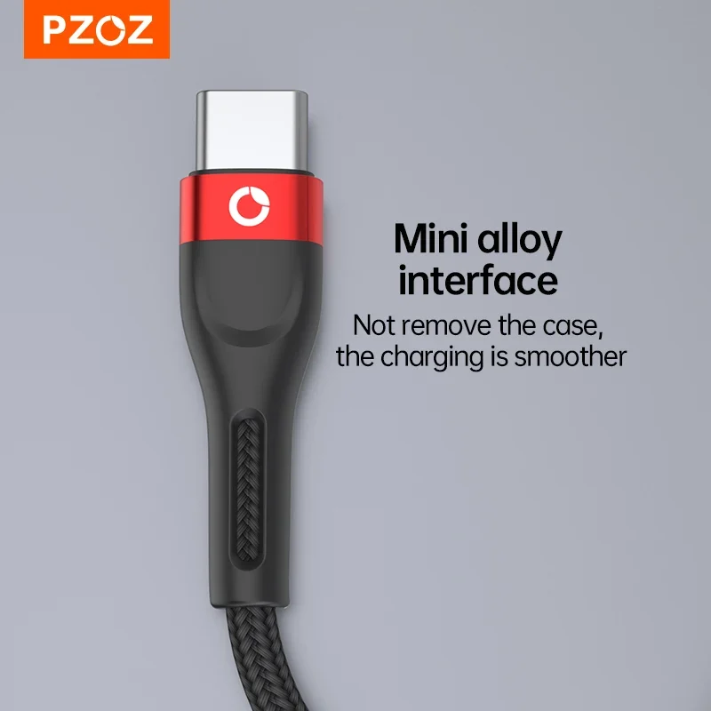 PZOZ USB Type C Cable Fast Charging Wire Data Cord USB C Cable 2M 3M For Samsung Xiaomi Mi Redmi Mobile Phone USBC TypeC Charger - الصورة 5