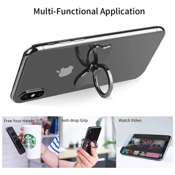 PZOZ Finger Ring Holder for iPhone xiaomi holder portable removable grip stand metal mobile phone socket holder Finger Ring - Image 2