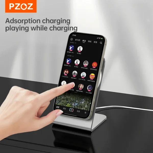 ⁦PZOZ Mobile Phone Holder Tablet Phone Stand Desktop Phone Stand For iPhone 15 14 13 12 Pro Max Holder Adjustable Pad Desk Stand⁩ - الصورة ⁦4⁩