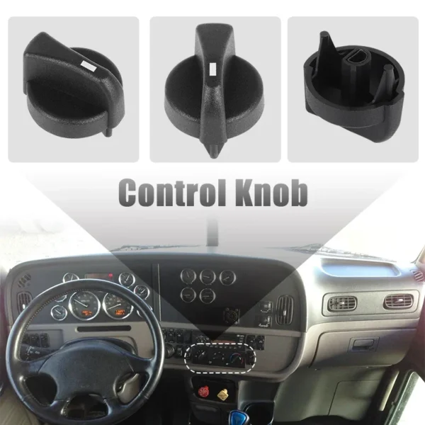 3PCS Air-conditioning A/C Heat Control Switch Knob for Peterbilt 330 335 379 387 1987-2011 AC Heater Control Knobs 121-0001-000 - Image 3