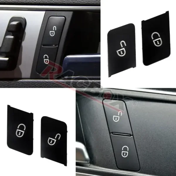 4Pcs Car Door Window Lock Unlock Switch Button Cover Trim Stickers for Benz C-Class W204 2007-2014 E-Class W212 2010-2015 4-door - Image 4