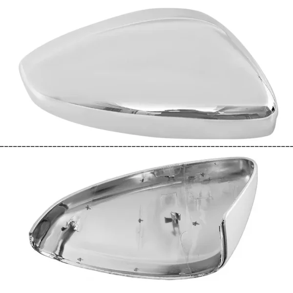Chrome Silver/Black Side Door Wing Rearview Mirror Cap Cover for Peugeot 208 2008 2012-2019 for Citroen C3 2016-2020 Replacement - Image 3