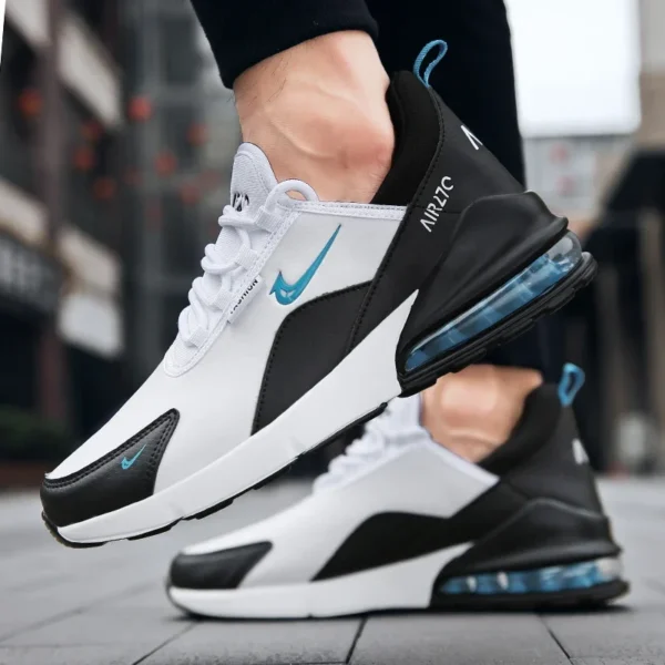 ⁦Leather Running Shoes for Men Casual Sports Sneakers Original Walking Jogging Air Cushion Male Trainers 2025 Big Size 45 46 47⁩ - الصورة ⁦4⁩