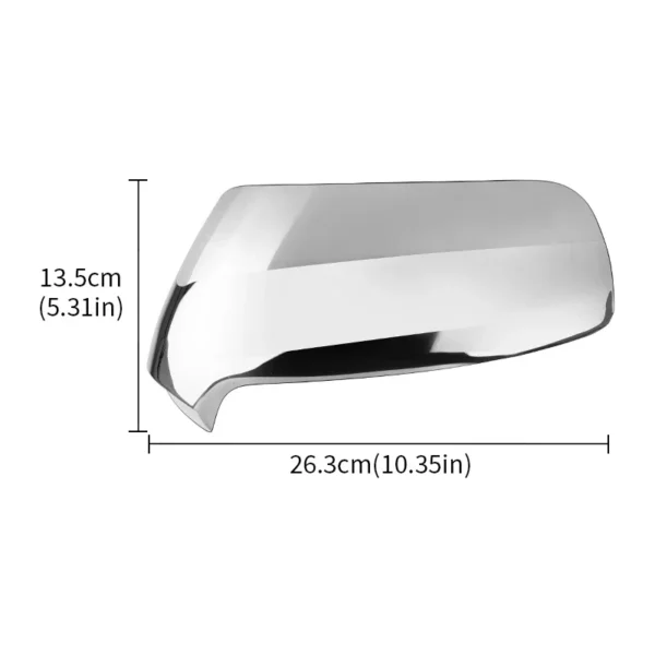 Auto Side Rear View Mirror Cover Cap for Peugeot 3008 5008 2009-2016 for Citroen C3 2008-2017 C4 Picasso 2006-2013 Silver/Black - Image 2