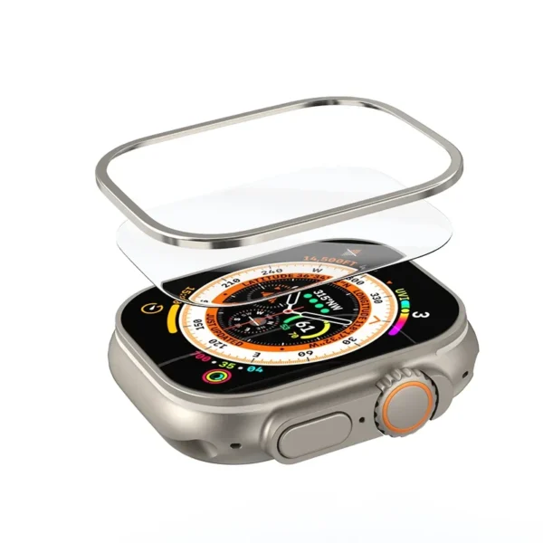 PZOZ Case Tempered glass film For iWatch Ultra 2 Metal Shell PC Back Cover For Apple Watch Case Ultra 49mm Screen Protectors bag - Image 5
