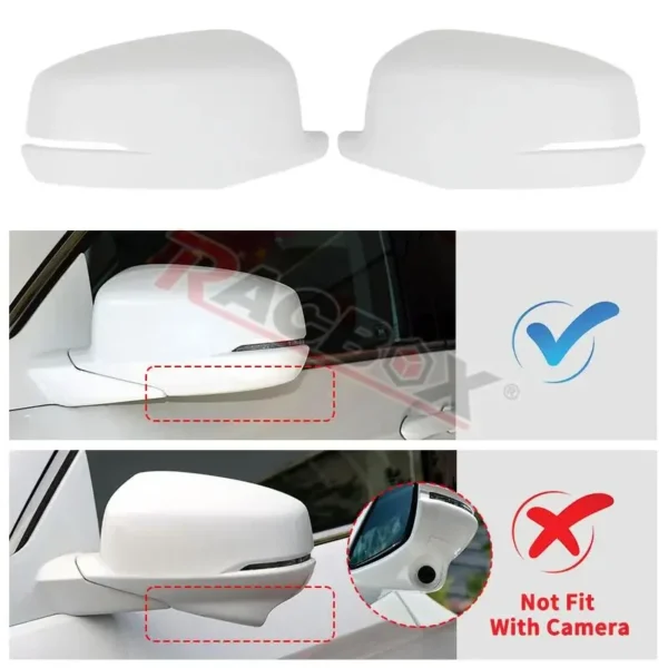 Replacement Left Right Side View Mirror Cover Cap with Turn Signal for Honda Accord with Turn Signal 2013 2014 2015 2016 2017 US - Image 3