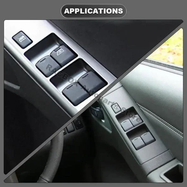Front Right Side Door Power Window Lifting up/Down Switch for Nissan Dualis J10 4cyl 2.0L 2009-2016 RHD Replacement 25401-EB30B - Image 6