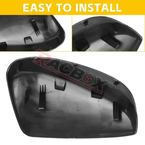 ⁦Left Right Side Rearview Mirror Cover Cap for Honda-Accord 2008 2009 2010 2011 2012 2013 US Model Unpainted Black Auto Parts⁩ - الصورة ⁦6⁩