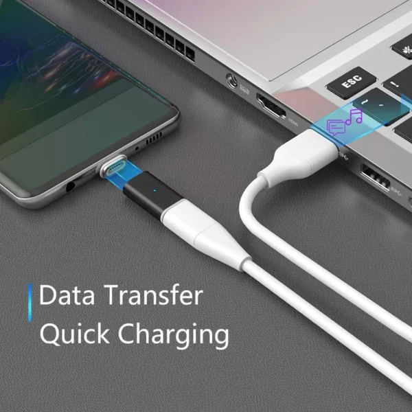 Type C Magnetic Adapter for Samsung S24 Cubot KingKong AX Blackview BL8000 Doogee DK10 Tecno Camon 30 Xiaomi Poco F6 Charger - Image 6