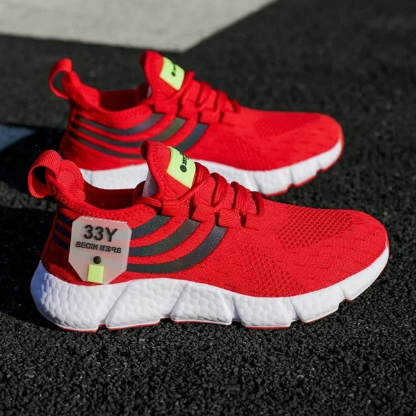 ⁦Sport Shoes for Men Luxury Brand Casuall Sneakers Shoes Summer Man Running Shoes Breathable Comfortable Fashion Walking Shoes⁩ - الصورة ⁦4⁩