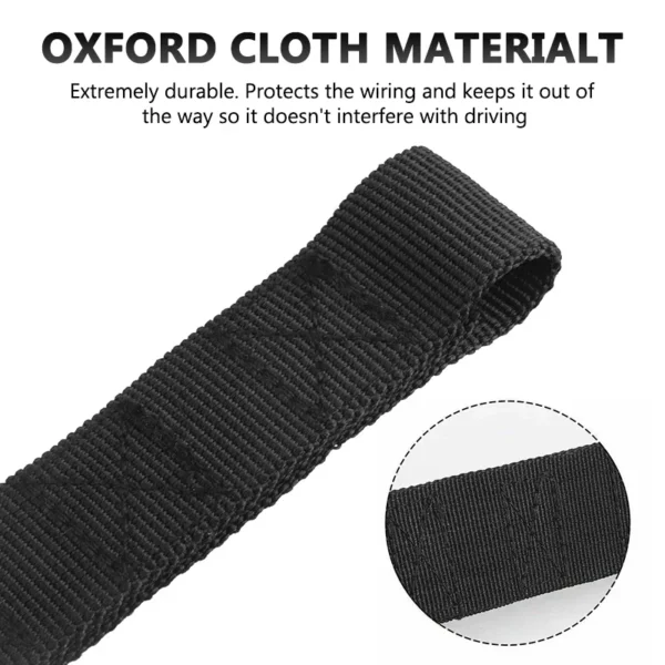 2Pcs Black Heavy Duty Door Limiting Check Straps Swing Firm for Jeep Wrangler CJ YJ TJ JK JKU Door Limiter Belt Oxford Cloth - Image 4