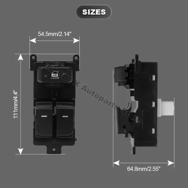 Auto Driver Side Master Power Window Switch For KIA Cerato Forte Cerato/Shuma Koup 2010-11 2012 2013 Replace 93570-1X000 11pins - Image 3