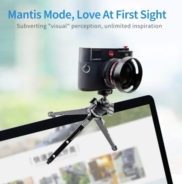 XILETU Vlogging Tripod Handheld Cold Shoe Head Micro Single Camera Phone Stand Video Blog Tripod Desktop Selfie Tripod - Image 2